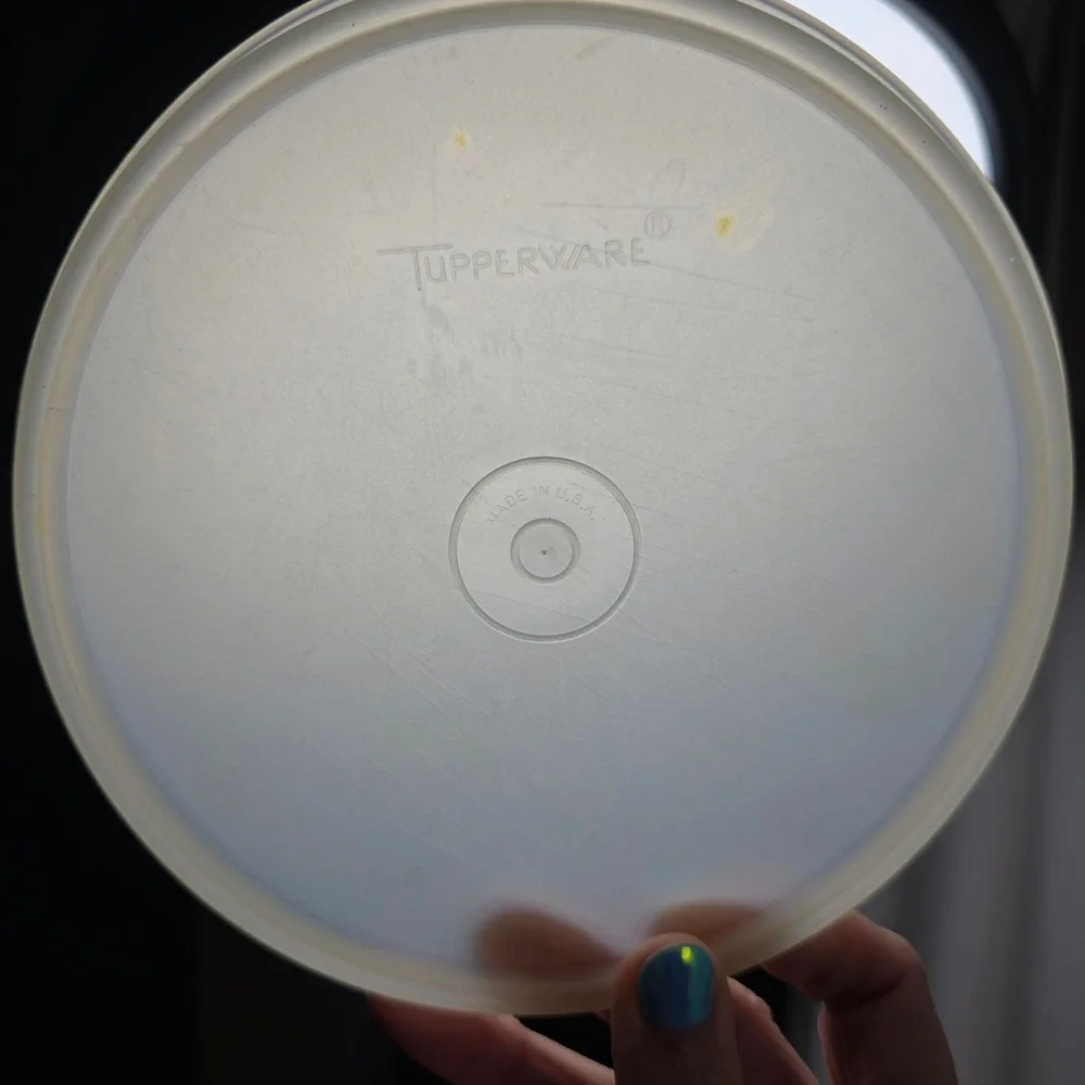 Vintage Tupperware Lid #227-84 Plastic‎ Sheer 6